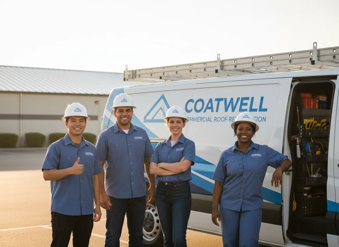 Commercial roof coating company in Belmont, CA