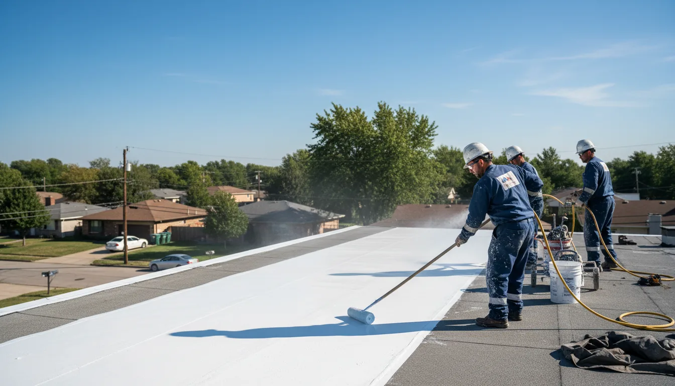 Commercial roof coating in Belmont, CA near me